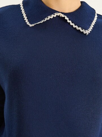 Bianco Lucci Sweater 'Pullover' in Blue