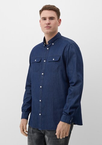 s.Oliver Men Tall Sizes Regular Fit Hemd in Blau