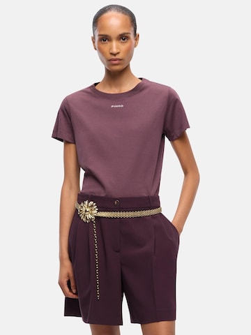 PINKO - Camiseta 'PINKO BASICO T-SHIRT JERSEY LOGO PINKO GOMMATO T-SHIRT' en lila