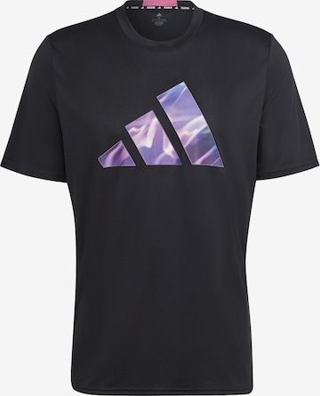 ADIDAS PERFORMANCE Functioneel shirt 'Designed For Movement Hiit' in Zwart: voorkant