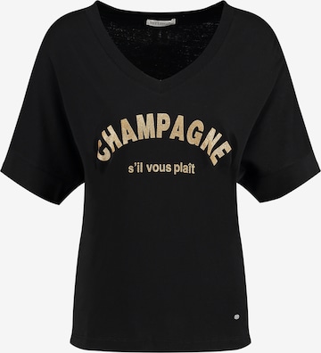 Key Largo - Camisa 'WT CHAMPAGNE' em preto: frente