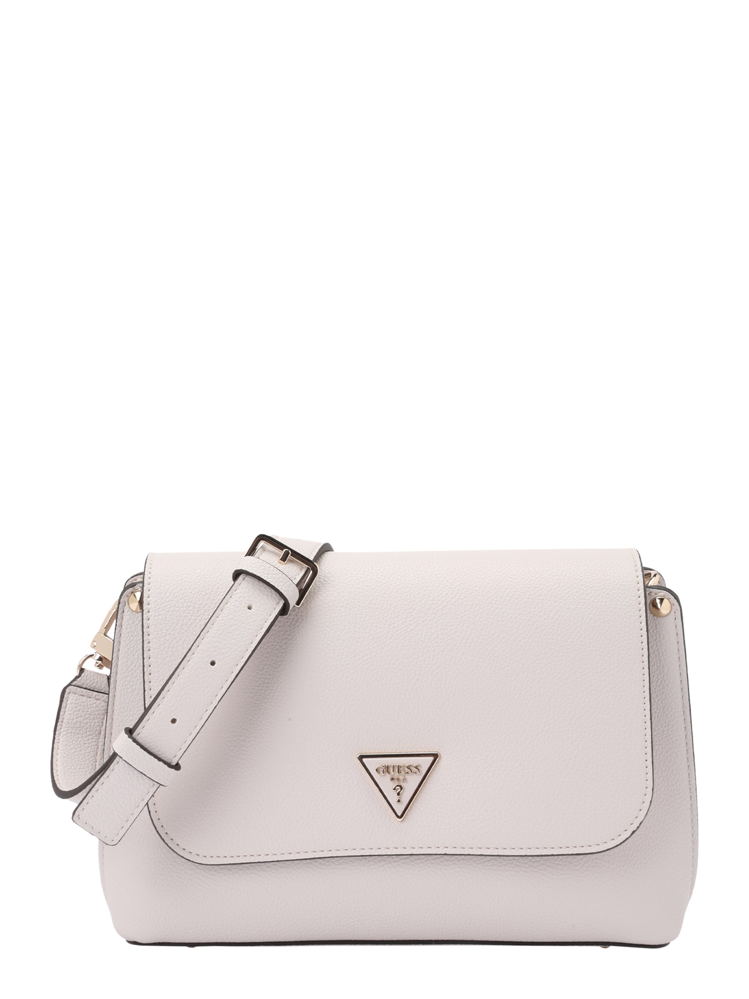 GUESS Axelremsväska 'MERIDIAN II' i beige: framsida