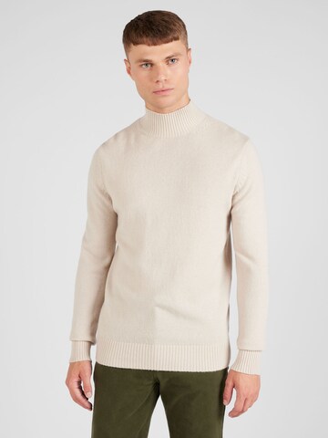 Pull-over 'NEW COBAN' SELECTED HOMME en beige : devant