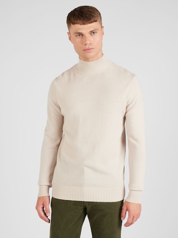 SELECTED HOMME Sweater 'NEW COBAN' in Beige: front