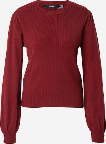 VERO MODA Pullover 'VMHOLLYKARIS' in Rot: Vorderseite