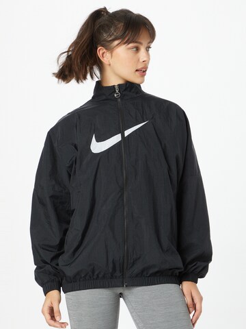 Nike Sportswear Демисезонная куртка 'NSW Essential' в Черный: спереди