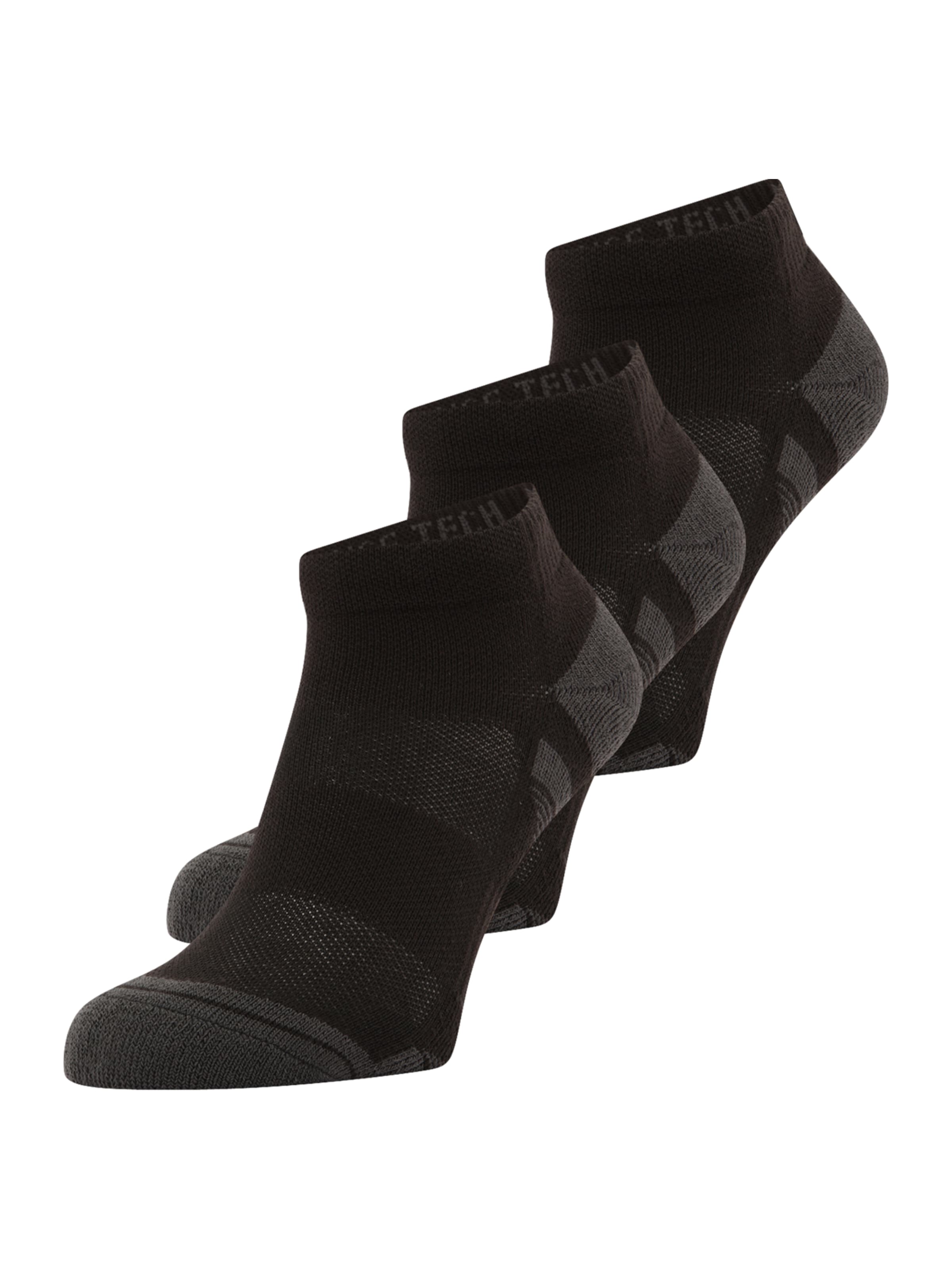 UNDER ARMOUR Spordisokid, värv must: eest vaates