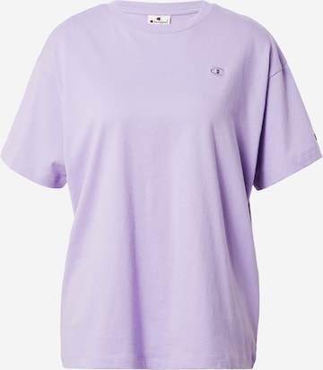 Champion Authentic Athletic Apparel T-Shirt in Lila: predná strana