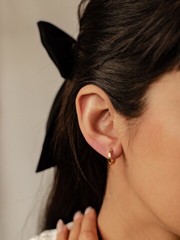 Hey Happiness Earrings 'Mini Band' in Gold: front
