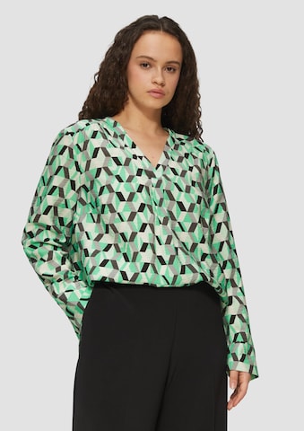 s.Oliver Blouse in Groen: voorkant