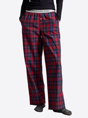 Polo Ralph Lauren Pyjamabroek ' Trail Tartans ' in Blauw: voorkant