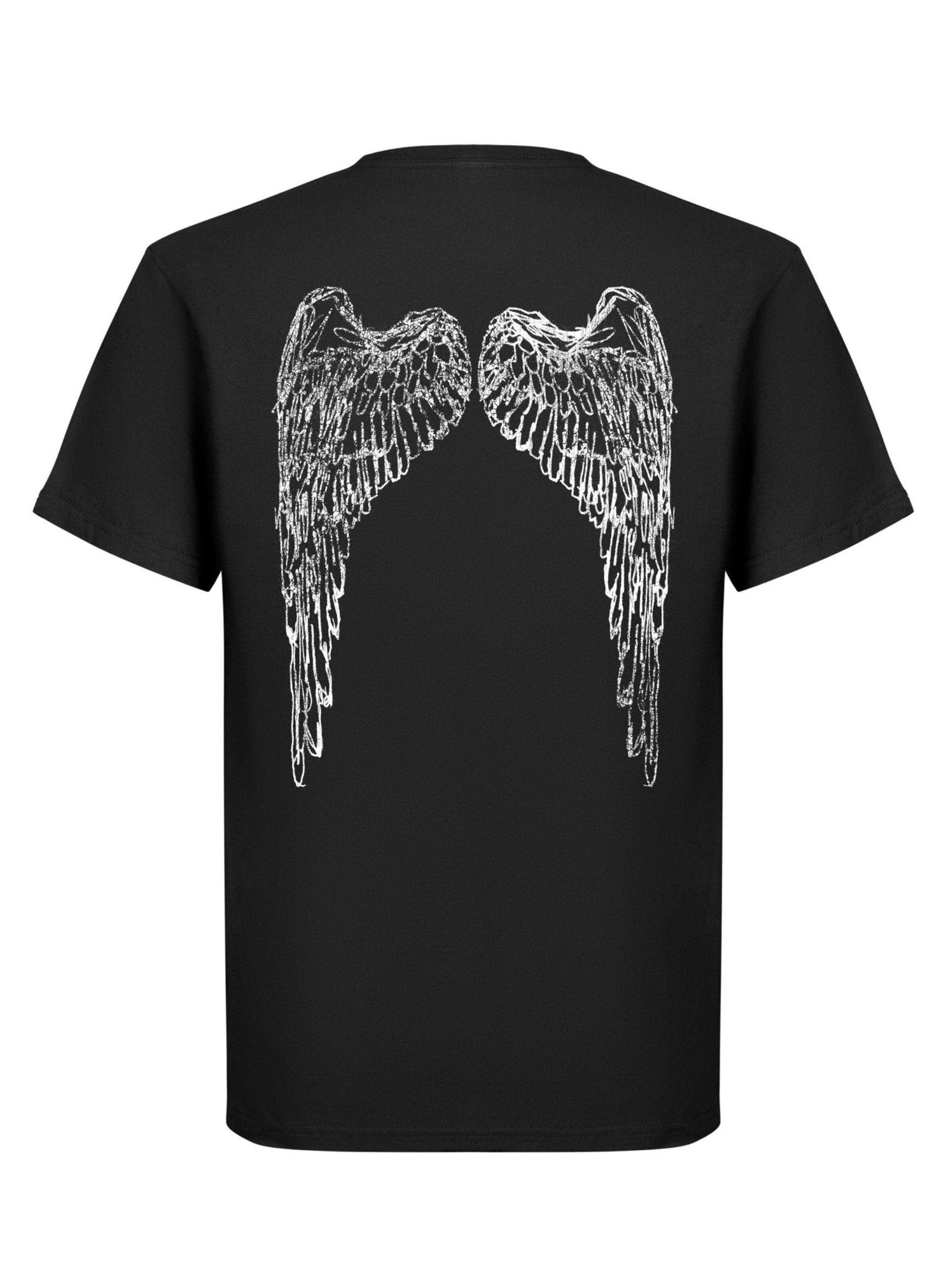 Maglietta 'Yungblud Wings T-Shirt' di Rockshirts in nero