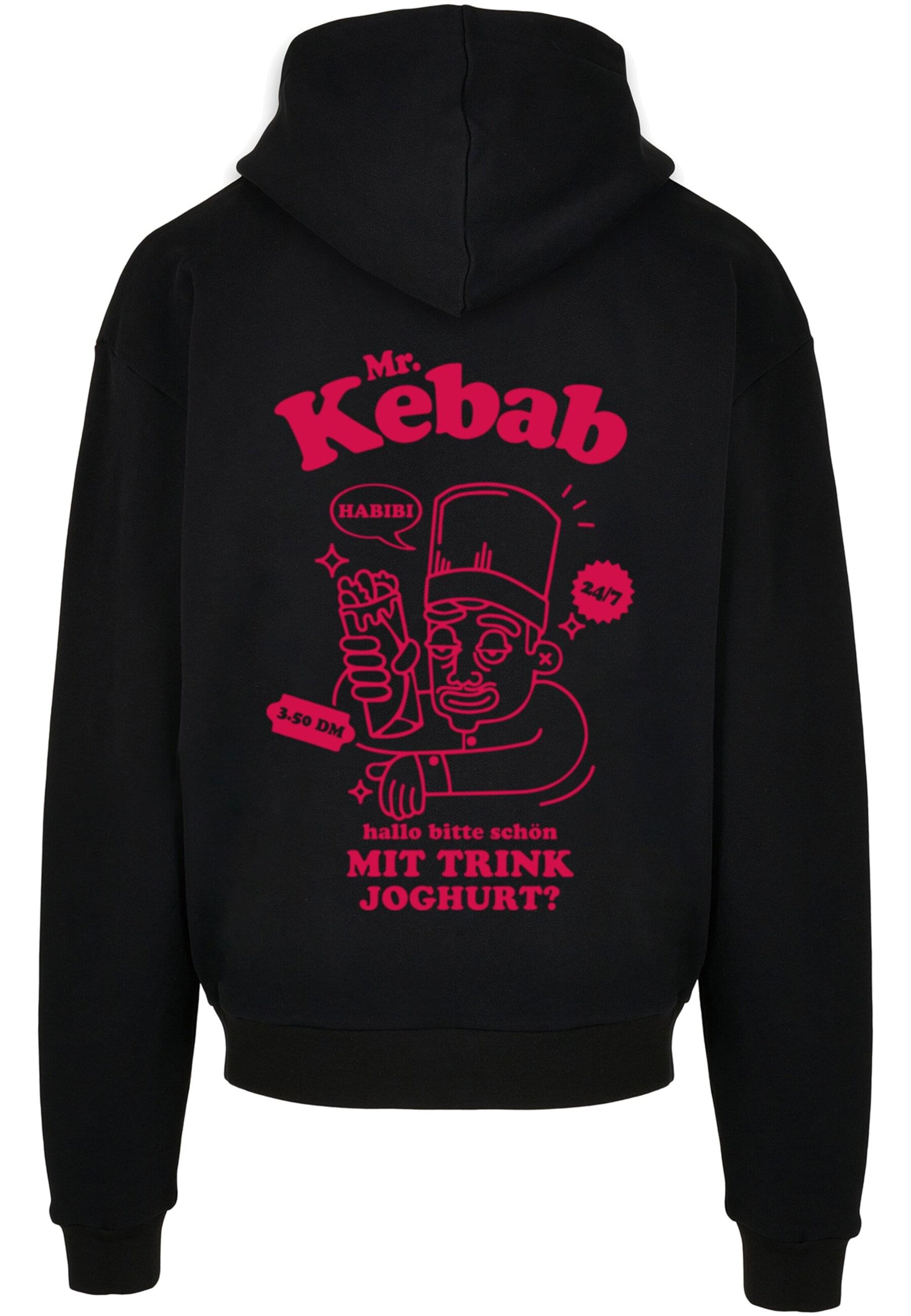 Merchcode Sweatshirt 'Mr Kebab' in Black