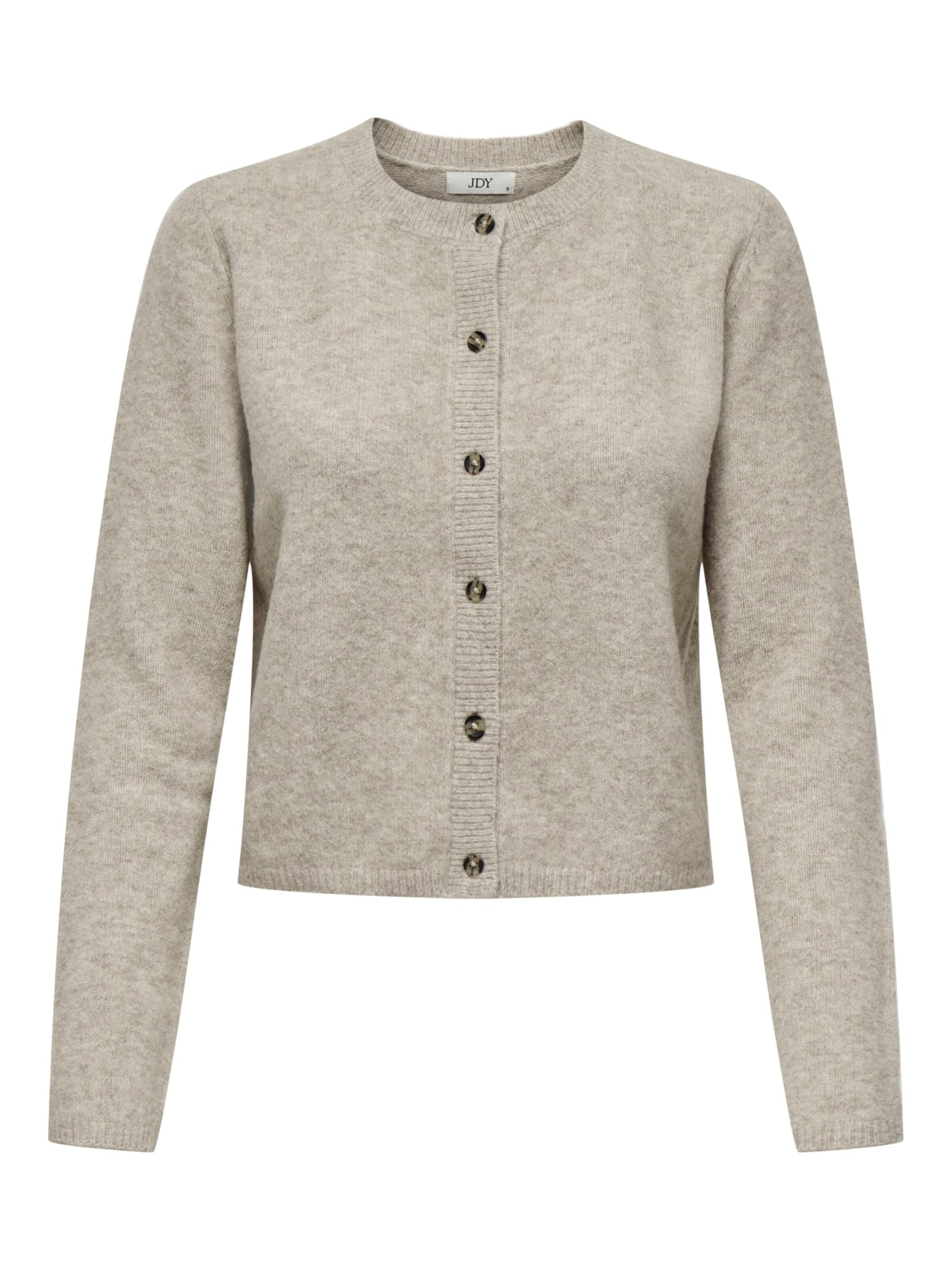 JDY Gebreid vest 'Chloe' in Beige: voorkant