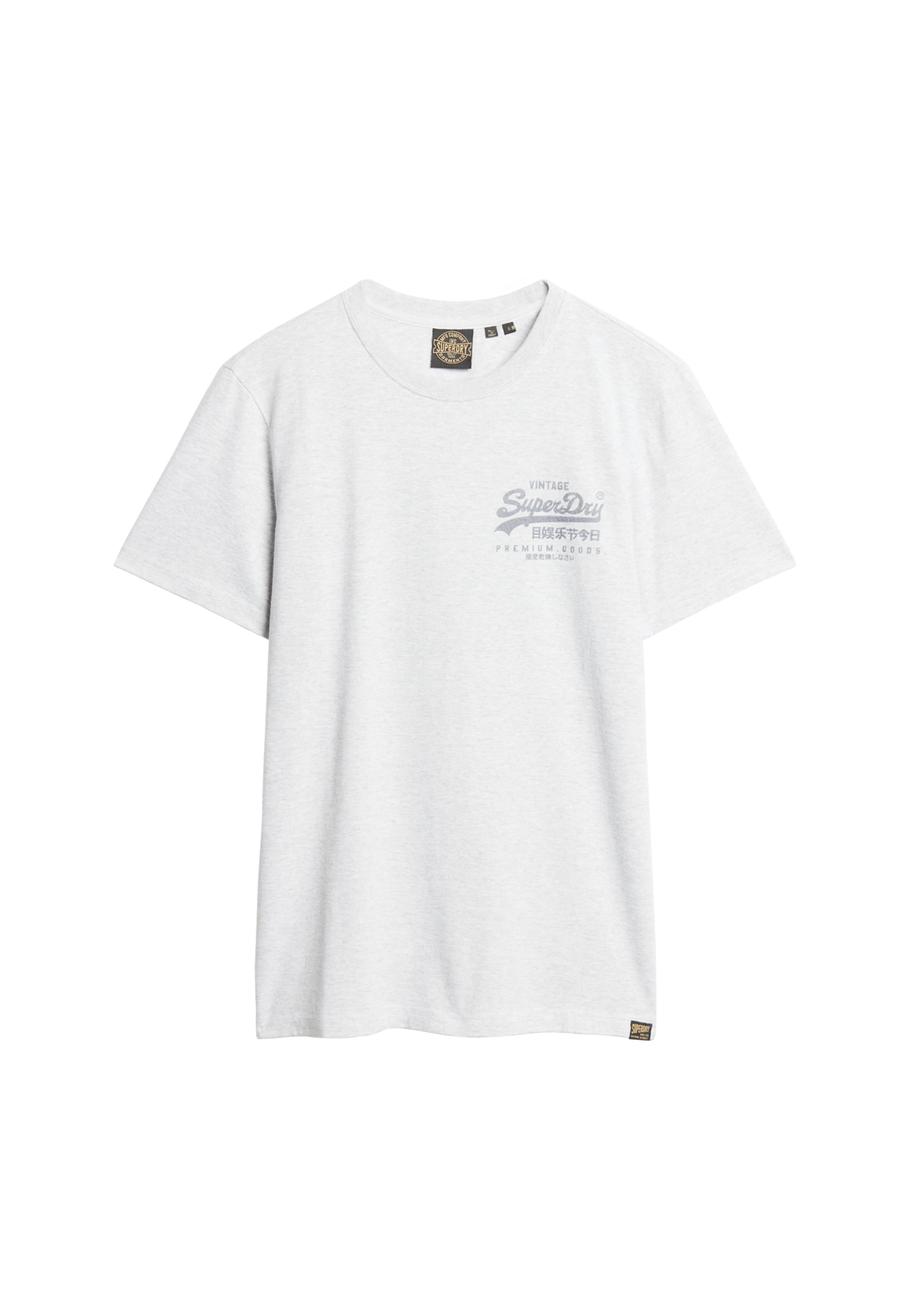 Superdry - Camiseta 'Heritage' en gris: frente