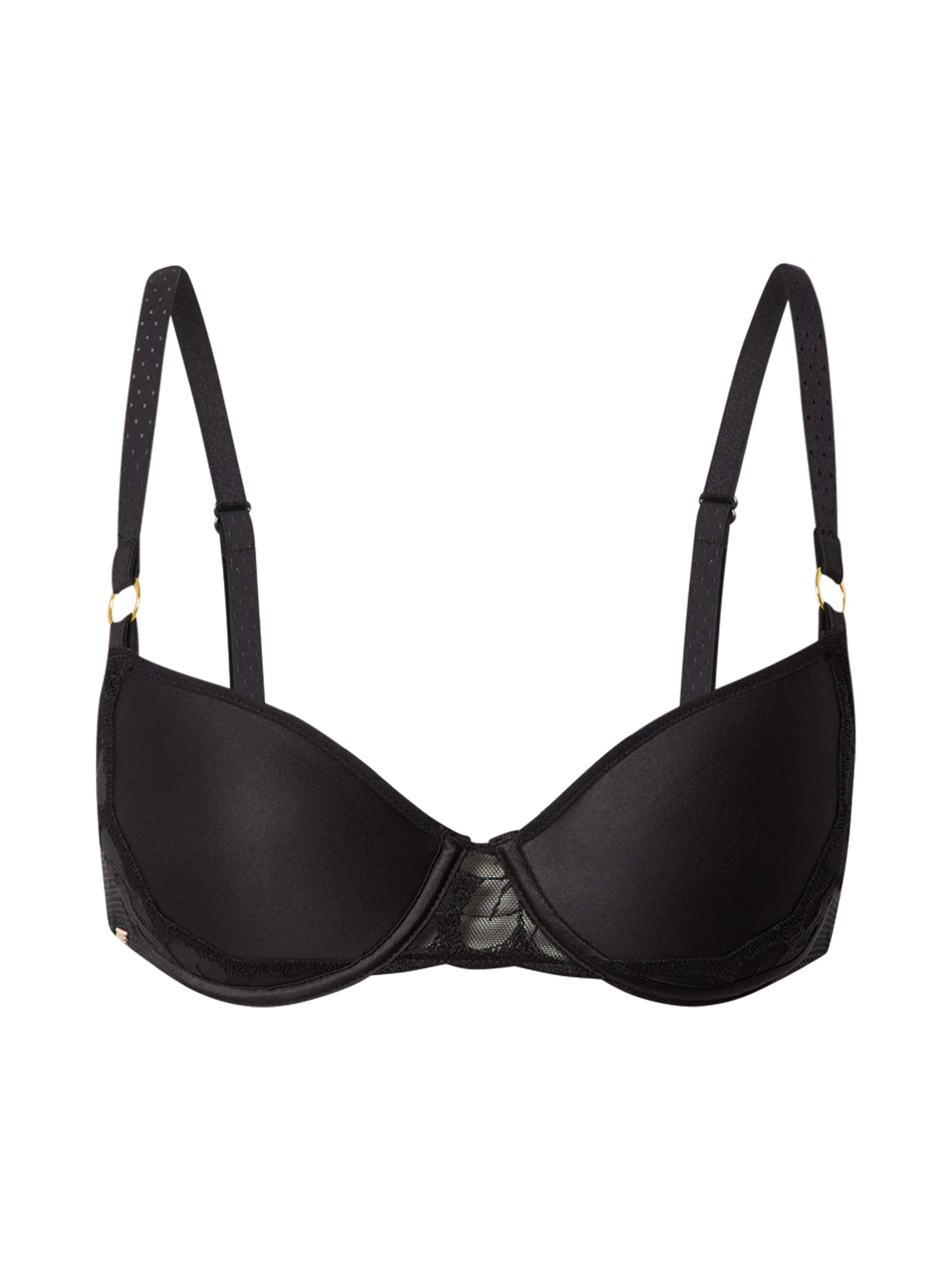 T-shirt Reggiseno &#x27;FLEURS&#x27; di Chantelle in nero: frontale