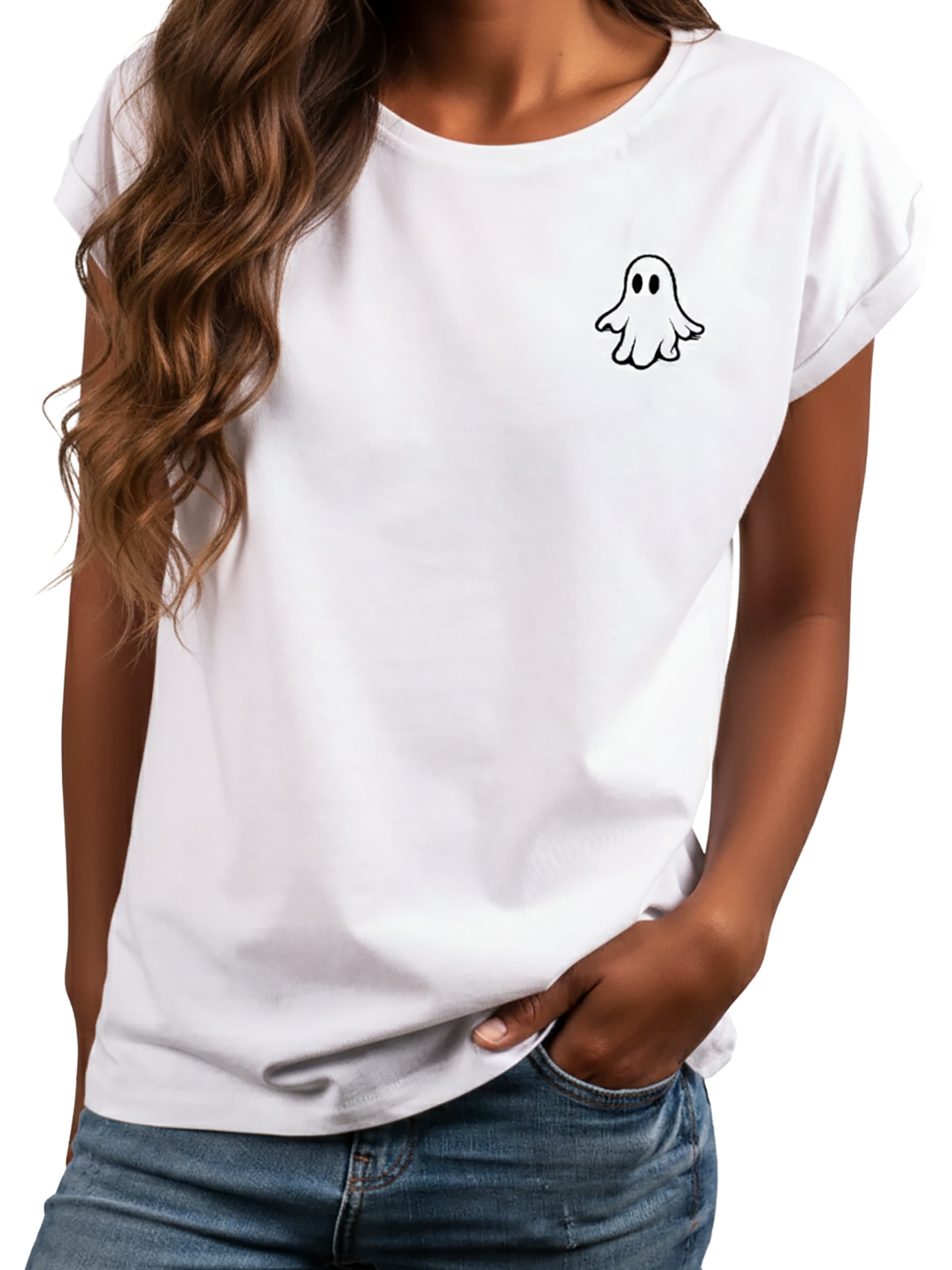 MAKAYA Shirt 'Ghost' in White