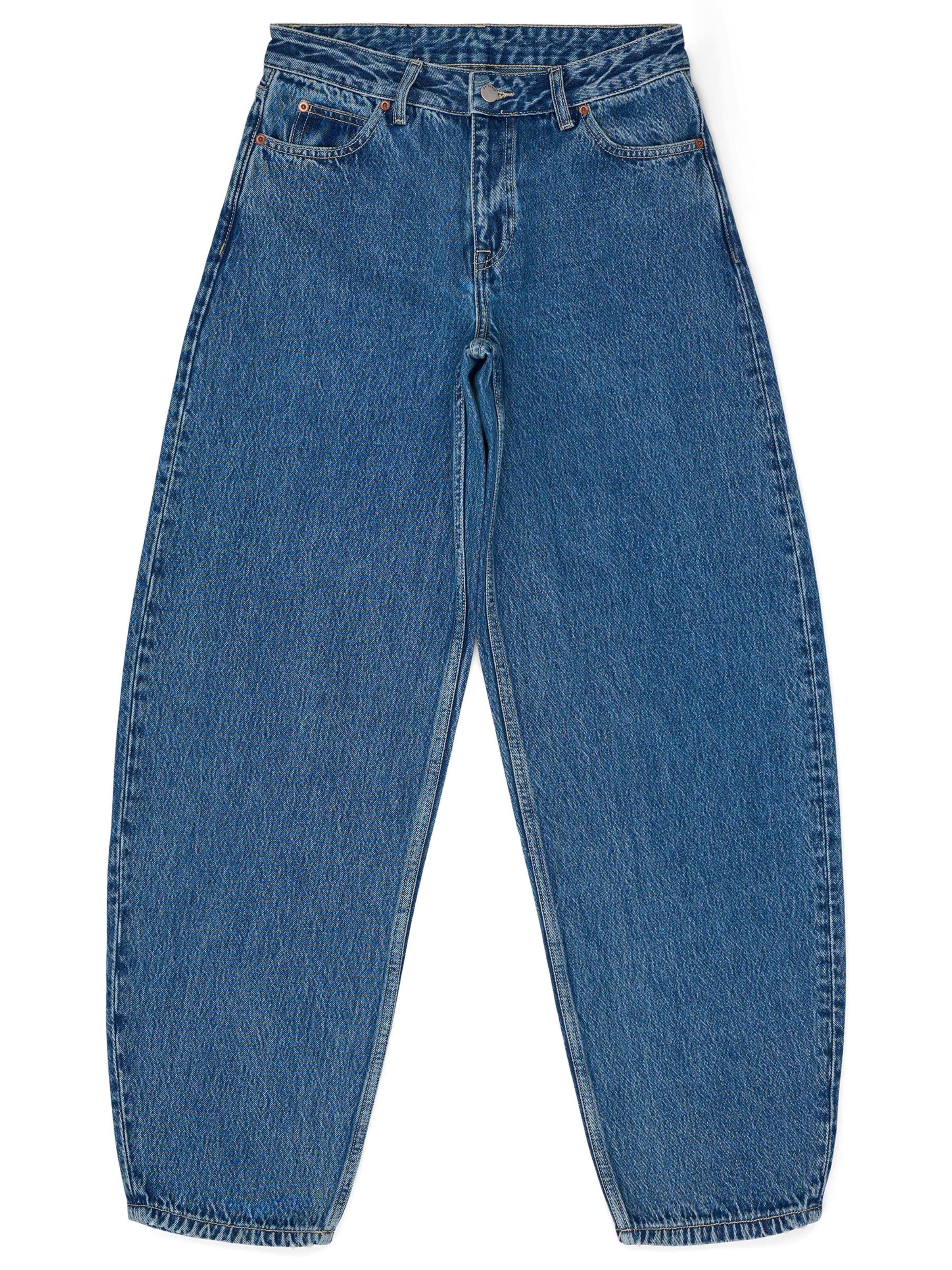 Dr. Denim Jeans 'Nanci Mid Barrel' in Blue: front