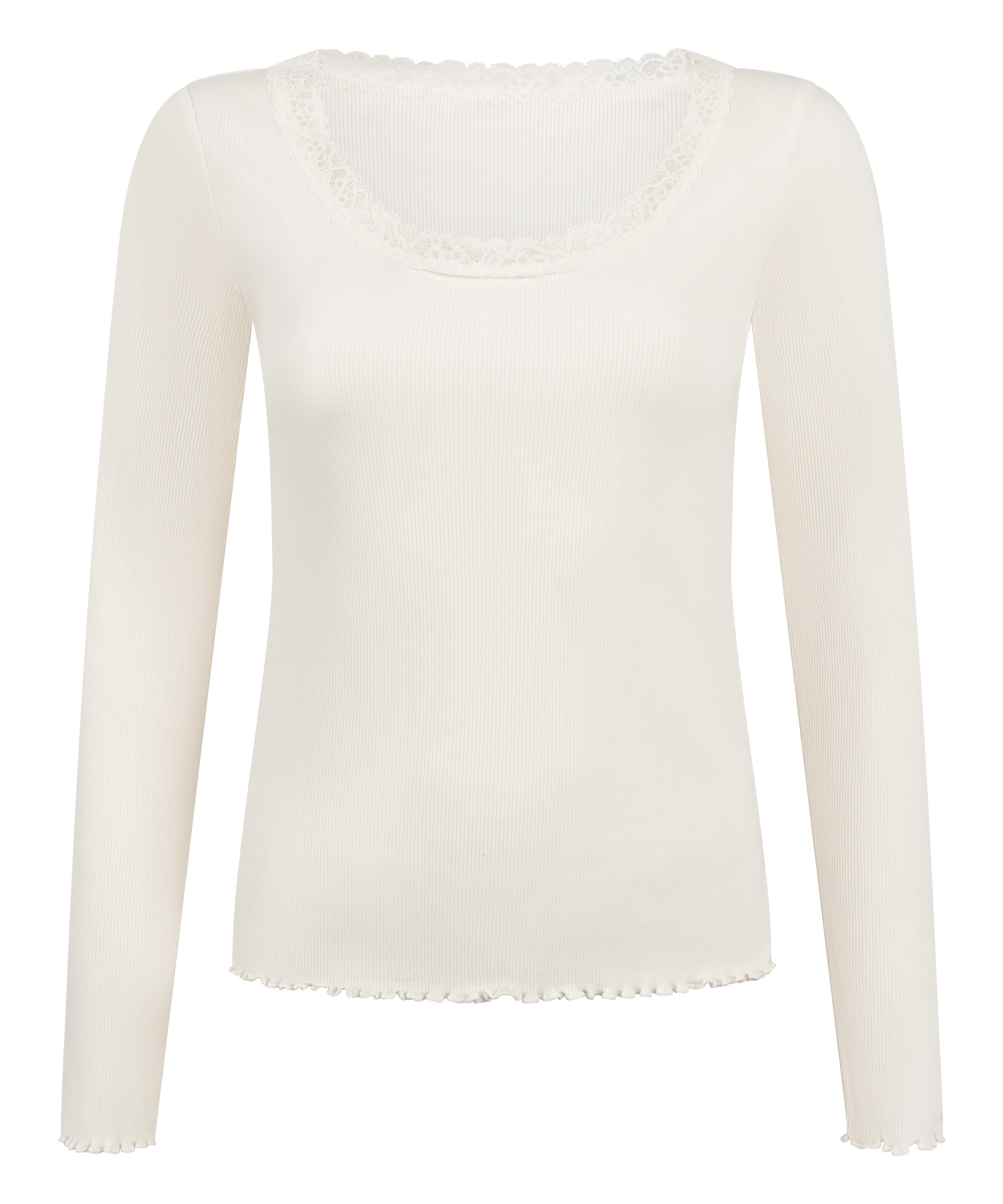 Hunkemöller Slaapshirt in Wit: voorkant