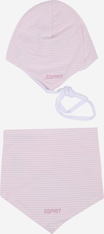 ESPRIT Set Mütze + Nickytuch in Pink: predná strana