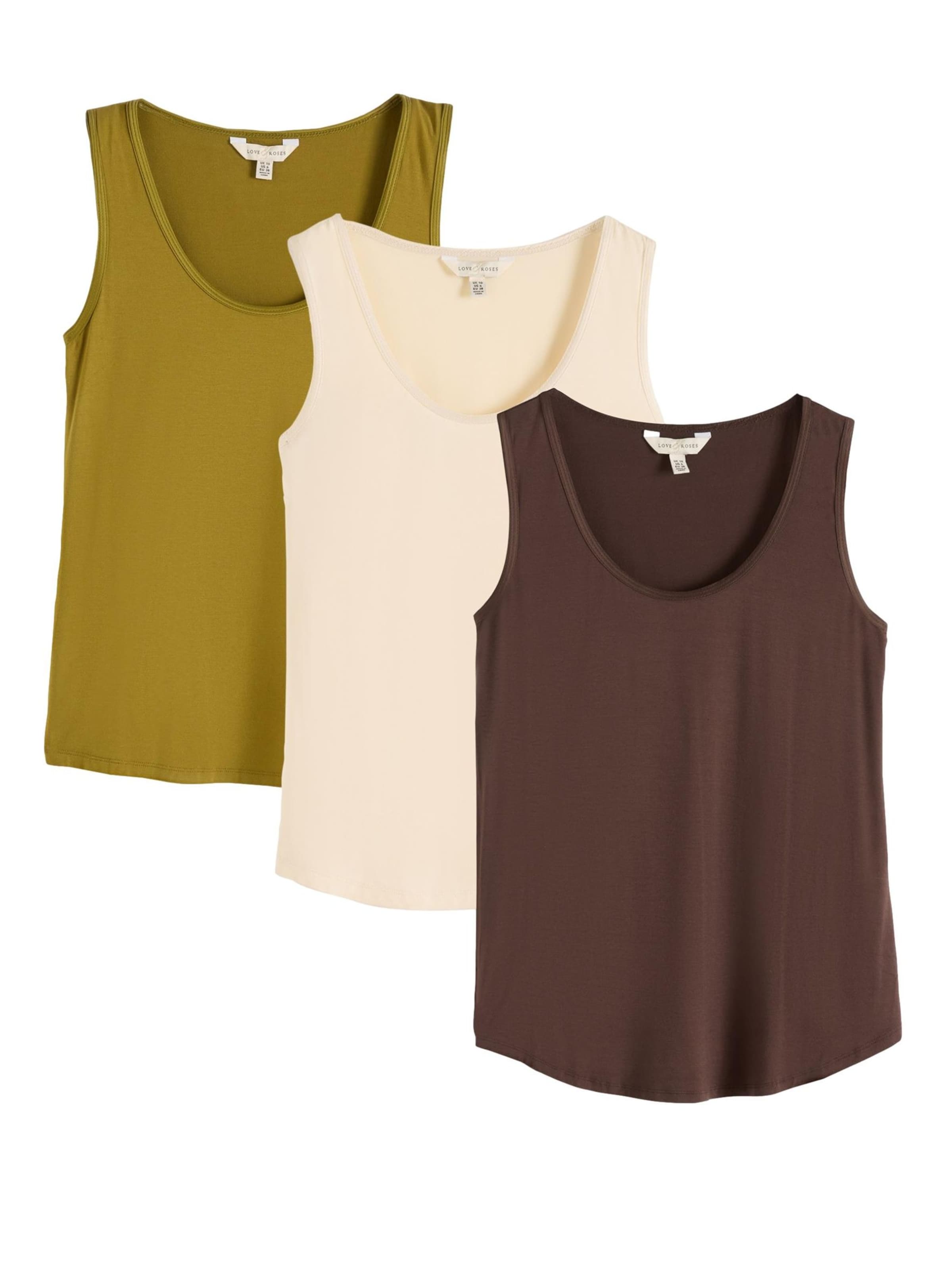 love & roses Top in Beige: Vorderseite