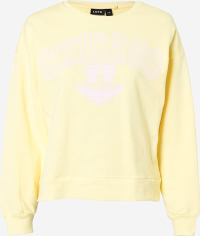 LMTD Sweatshirt in hellgelb / weiß, Produktansicht