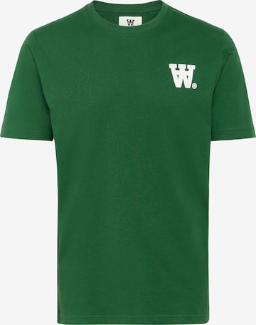 žalia WOOD WOOD Marškinėliai 'WWAce': priekis