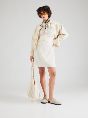 PIECES - Falda 'KAREN' en beige