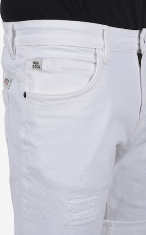 INDICODE JEANS Regular Jeansshorts 'Hallow' in Weiß
