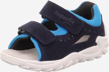 SUPERFIT Sandalen 'FLOW' in Blauw: voorkant