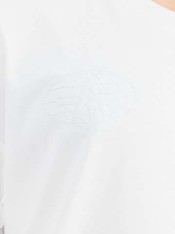 ALPHA INDUSTRIES T-shirt i vit