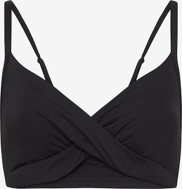 SEA LEVEL Triangel Bikinitop 'Essentials' in Zwart: voorkant