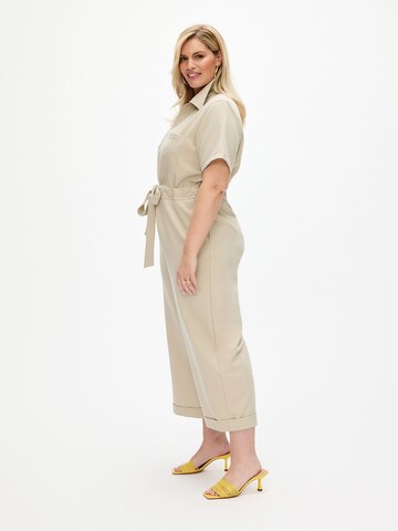 RYC by Angelina Kirsch Overall in Beige