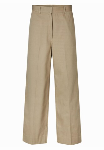 SECOND FEMALE Wide Leg Hose 'Falua' in Beige: Vorderseite
