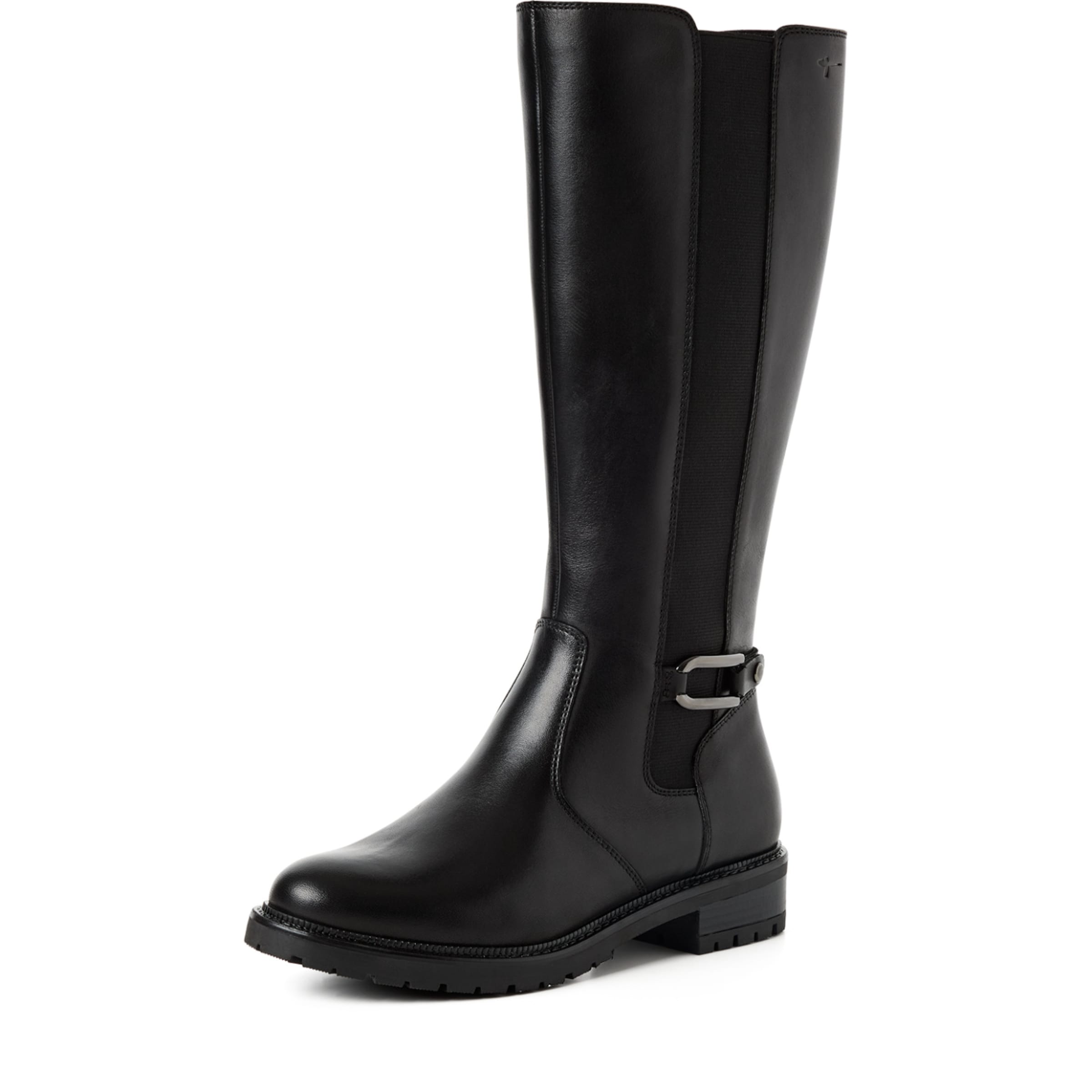Bottes Tamaris en noir : devant