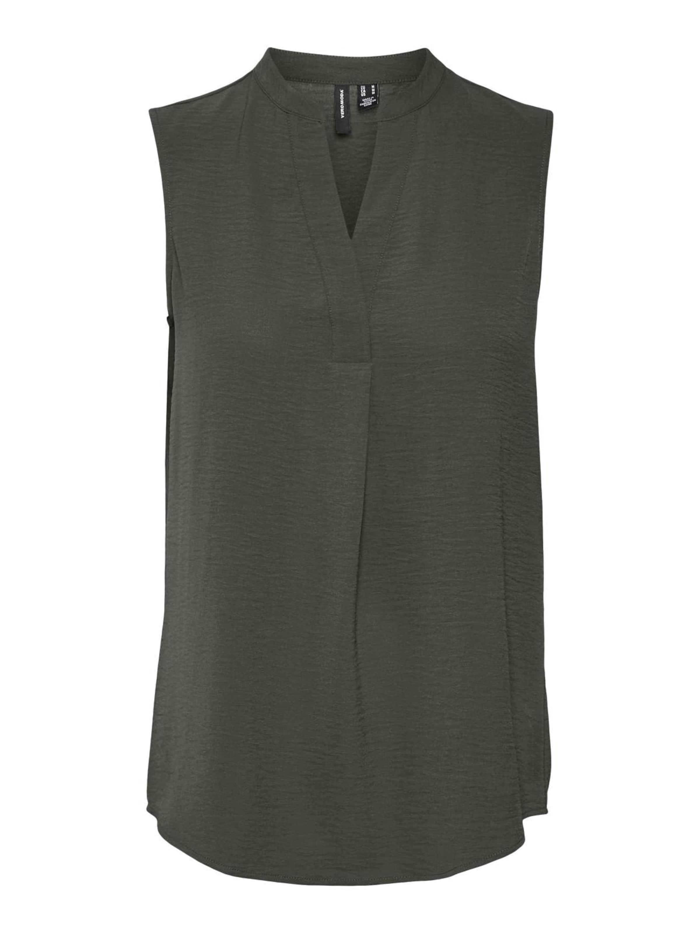 VERO MODA Blouse 'VMELVA' in Groen: voorkant