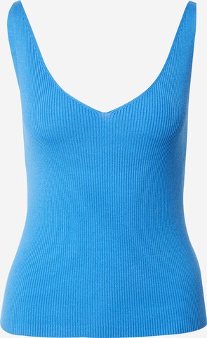 QS Gebreide top in Blauw: voorkant