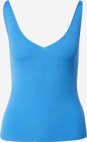 QS Knitted Top in Blue: front