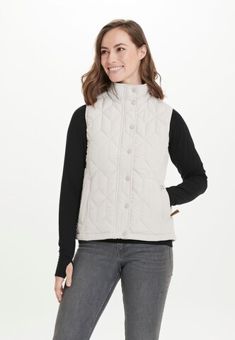 Weather Report Sportbodywarmer 'Peggy' in Beige: voorkant