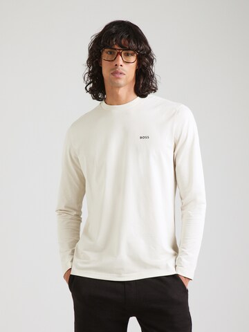 T-Shirt BOSS en blanc : devant