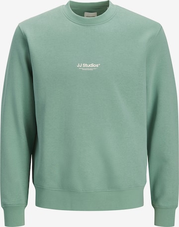 Sweat-shirt 'JJESOHO' JACK & JONES en vert : devant