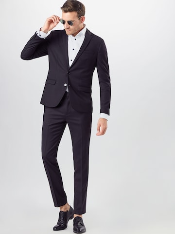 balta ETON Priglundantis modelis Marškiniai 'Signature Twill'