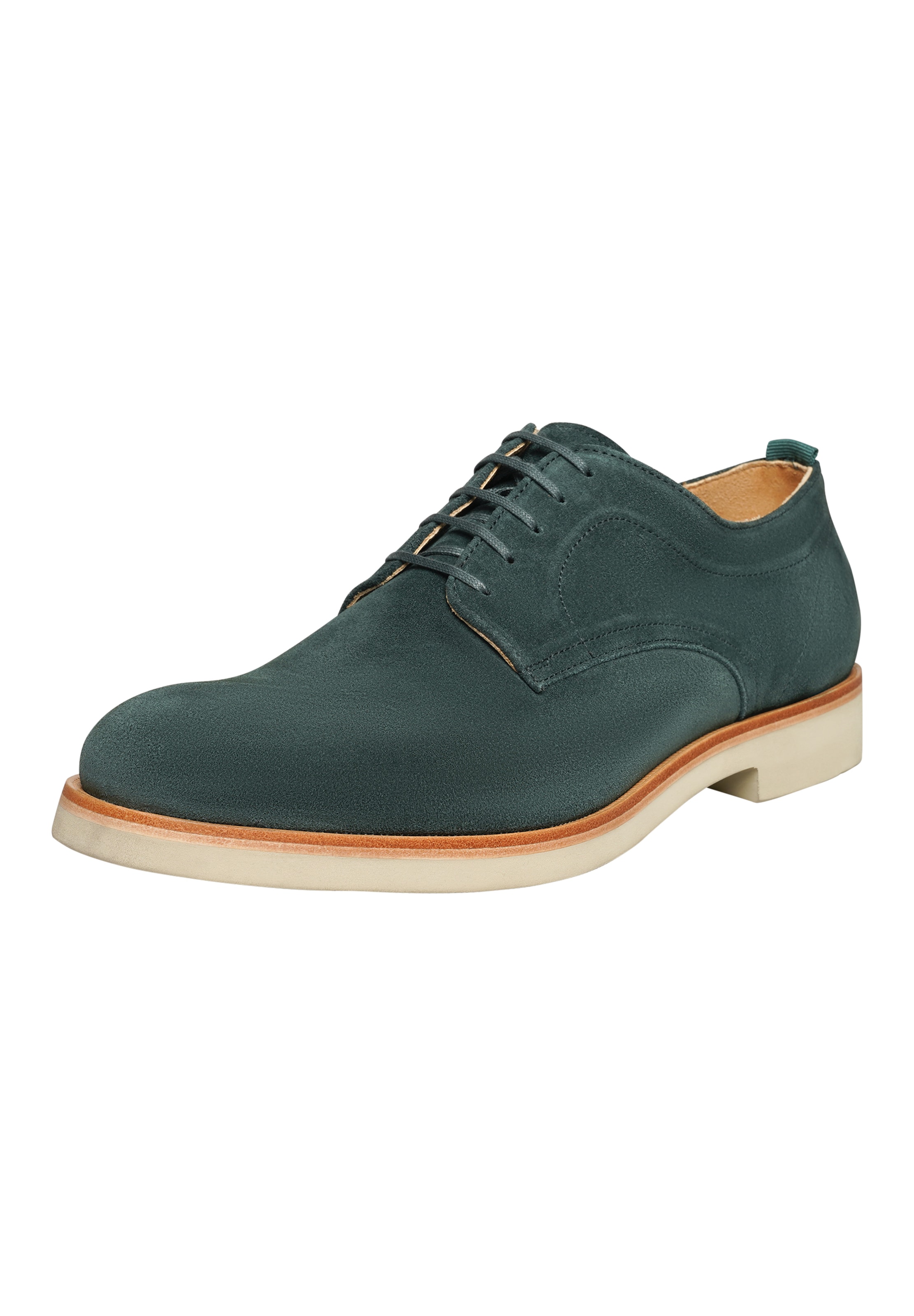 Henry Stevens Lace-Up Shoes ' Ben PD ' in Green: front