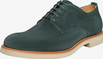 Henry Stevens Lace-Up Shoes ' Ben PD ' in Green: front