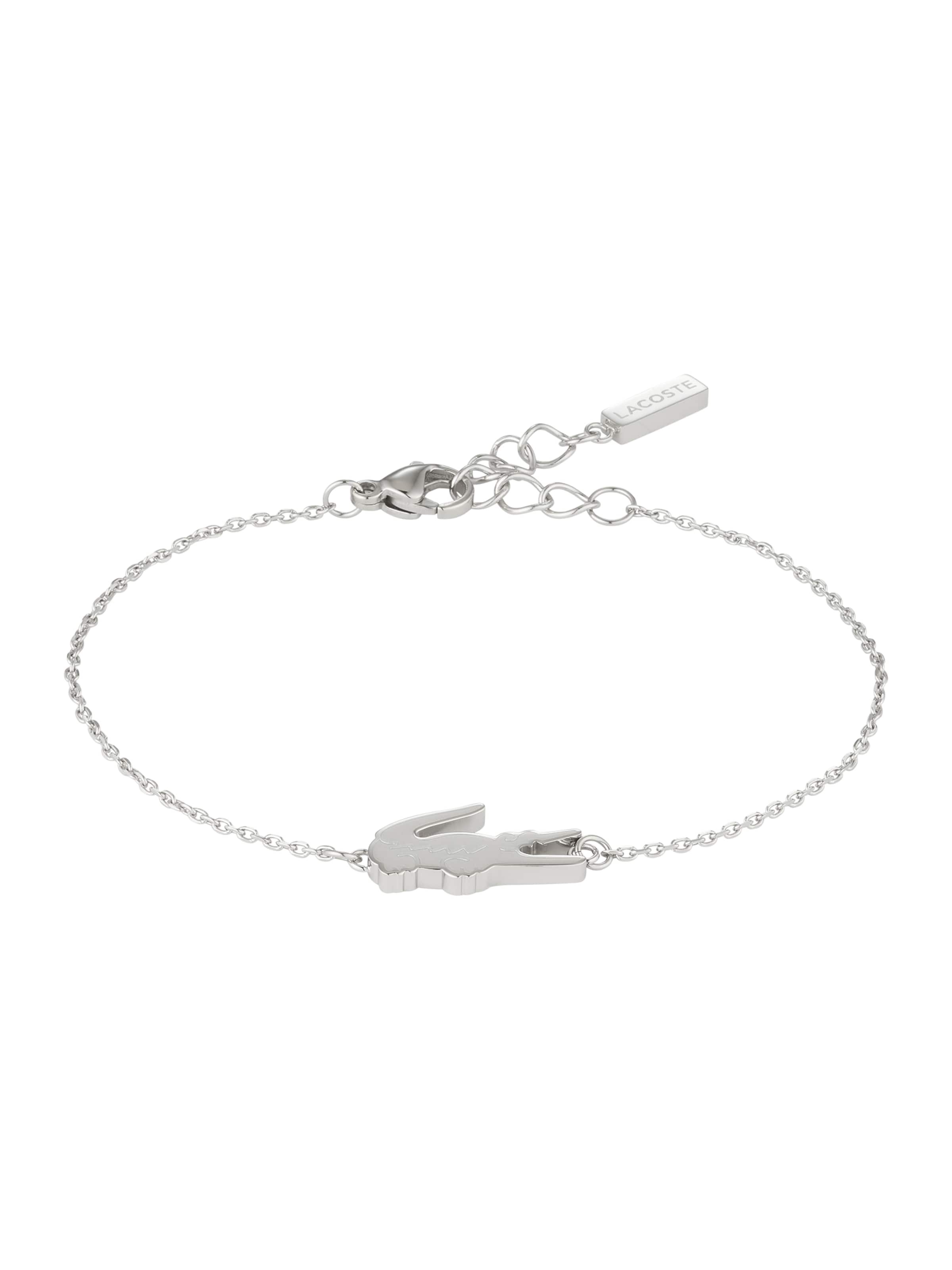 LACOSTE Zapestnica | srebrna barva: sprednja stran