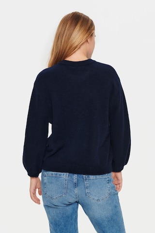 SAINT TROPEZ Sweater 'Barbel' in Blue