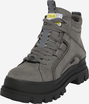 BUFFALO Lace-Up Boots 'ASPHA NC MID MEN' in Grey: front