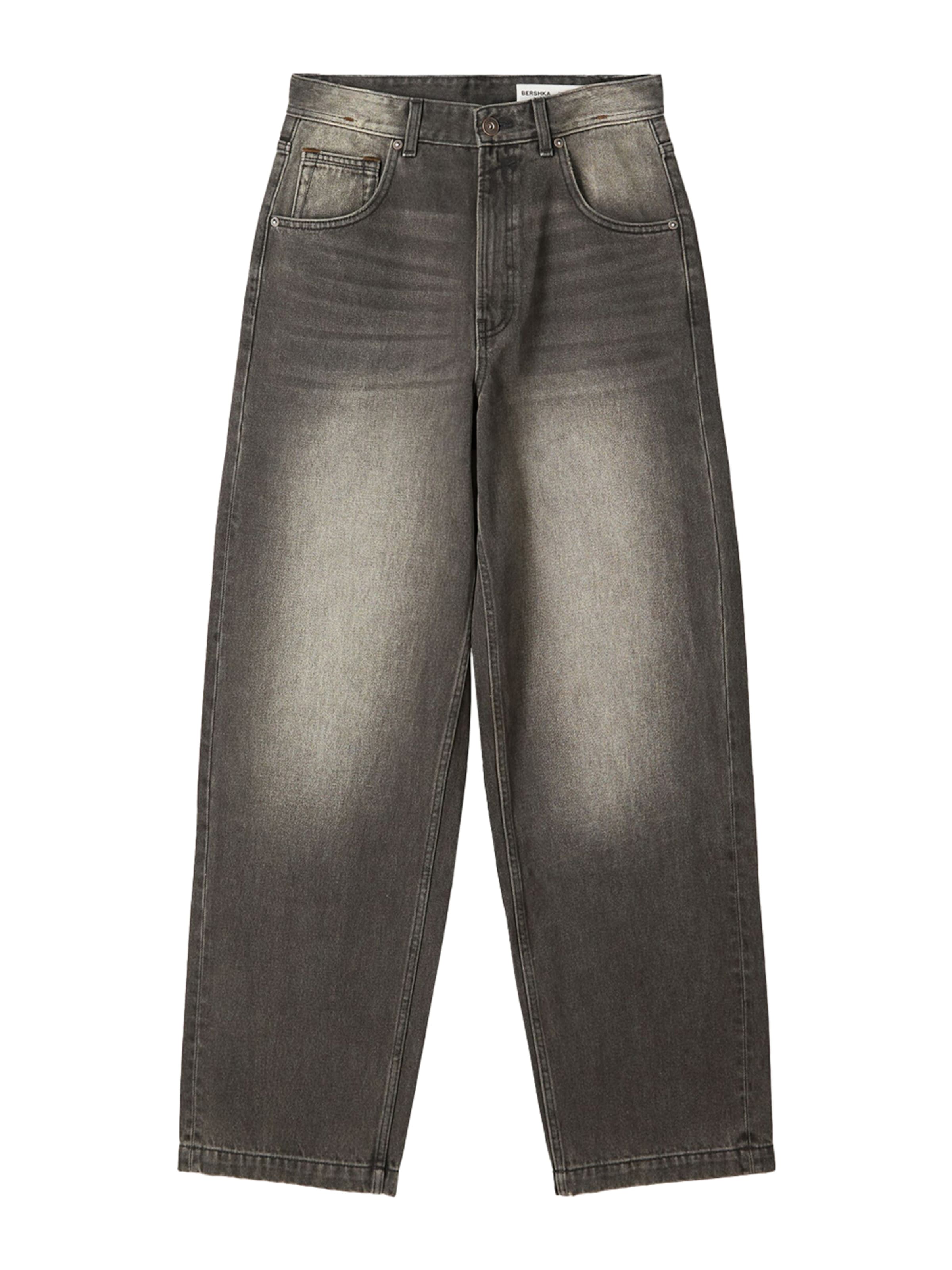 Bershka Džíny – černá: přední strana