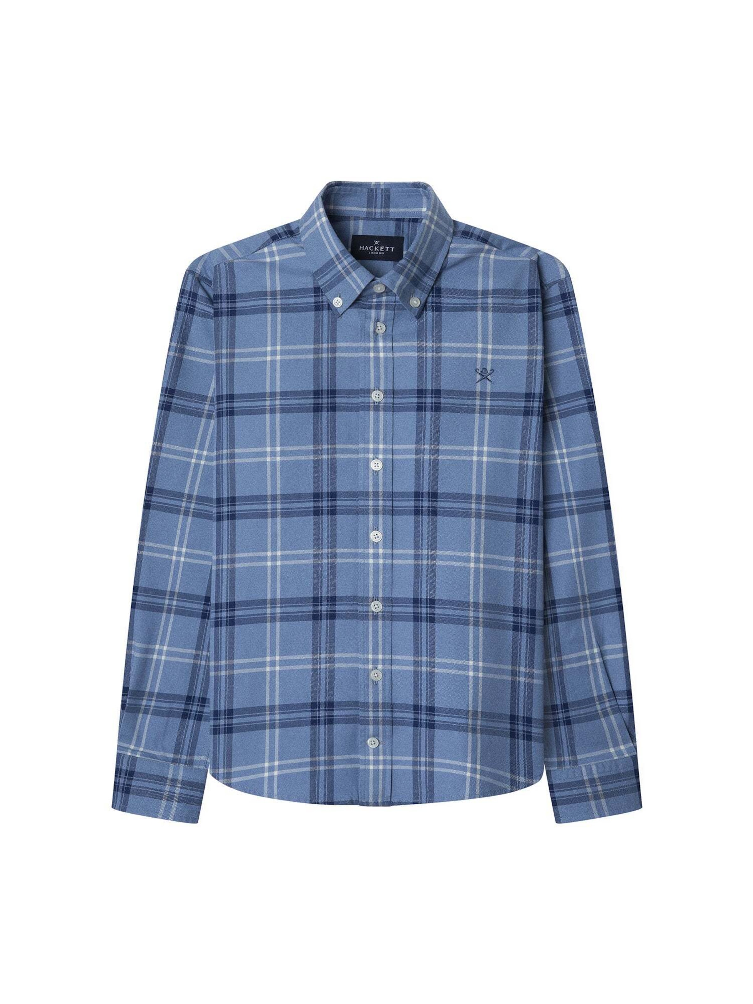 Hackett London Regular Fit Hemd in Blau: Vorderseite