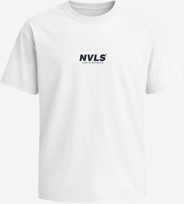 Neverless Shirt 'Tokyo Wave' in Weiß: Vorderseite